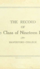 The record of the class of 1915_cover