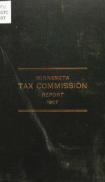 Preliminary report of the Minnesota Tax commission to the governor of the state of Minnesota_cover