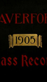 The record of the class of 1905_cover