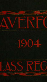 The record of the class of 1904_cover