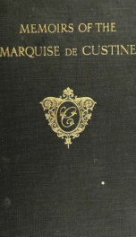 Memoirs of Delphine de Sabran, marquise de Custine_cover
