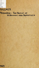 Pössneck: The scene of Hermann und Dorothea_cover