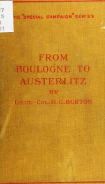 From Boulogne to Austerlitz, Napoleon's campaign of 1805_cover