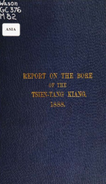 Report on the bore of the Tsien-tang kiang_cover