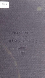 Bāgh o bahār, or, Tales of the four Darweshes_cover