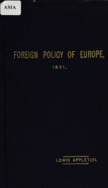 The foreign policy of Europe ..._cover