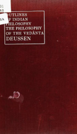 Outlines of Indian philosophy : with an appendix on the philosophy of the Vedânta in its relations to occidental metaphysics_cover