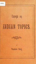 Essays on Indian topics_cover
