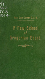 A new school of Gregorian chant_cover