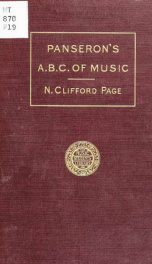 Panseron's a b c of music; a primer of vocalization containing the elements of music and solfeggi_cover