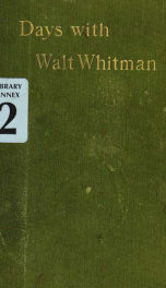 Days with Walt Whitman_cover