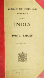 Census of India, 1921_cover