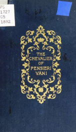 The Chevalier of Pensieri-Vani_cover