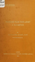 Horses for the army; a suggestion_cover