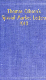 Thomas Gibson's special market letters, 1908_cover