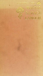 Letters of Walter Savage Landor, private and public_cover