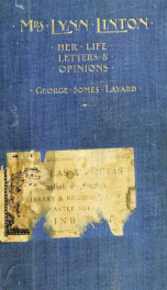 Mrs. Lynn Linton; her life, letters, and opinions_cover