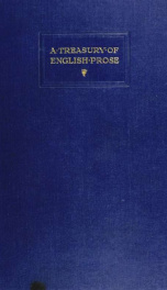 A treasury of English prose_cover