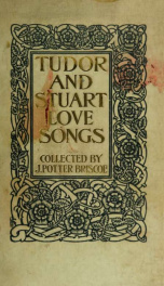 Tudor and Stuart love songs;_cover