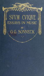 Suum cuique; essays in music_cover
