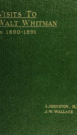 Visits to Walt Whitman in 1890-1891_cover