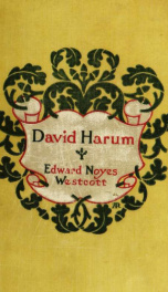 David Harum; a story of American life_cover