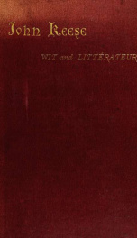 John Keese, wit and littérateur. A biographical memoir_cover