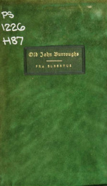 Old John Burroughs_cover