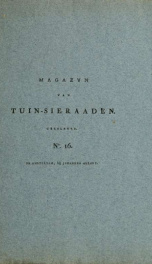 Magazijn van tuin-sieraaden, of, Verzameling van modellen van aanleg en sieraad, voor groote en kleine lust-hoven, voorn amelijk van dezulke die, met weinig kosten, te maaken zijn 16_cover