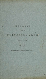 Magazijn van tuin-sieraaden, of, Verzameling van modellen van aanleg en sieraad, voor groote en kleine lust-hoven, voorn amelijk van dezulke die, met weinig kosten, te maaken zijn 11_cover