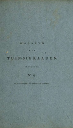 Magazijn van tuin-sieraaden, of, Verzameling van modellen van aanleg en sieraad, voor groote en kleine lust-hoven, voorn amelijk van dezulke die, met weinig kosten, te maaken zijn 9_cover