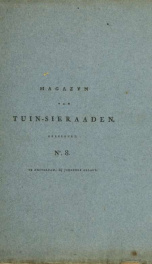 Magazijn van tuin-sieraaden, of, Verzameling van modellen van aanleg en sieraad, voor groote en kleine lust-hoven, voorn amelijk van dezulke die, met weinig kosten, te maaken zijn 8_cover