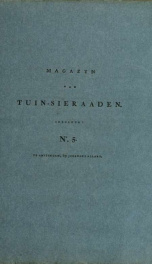 Magazijn van tuin-sieraaden, of, Verzameling van modellen van aanleg en sieraad, voor groote en kleine lust-hoven, voorn amelijk van dezulke die, met weinig kosten, te maaken zijn 5_cover