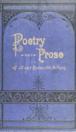 Poetry and prose of Marie Radcliffe Butler_cover
