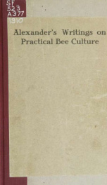 Alexander's writings on practical bee culture_cover