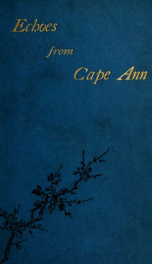 Echoes from Cape Ann : a book of poems, recitations, and memorial tokens_cover