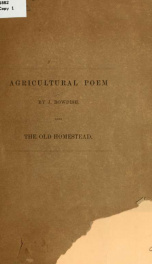 Poem delivered before the Montgomery County agricultural society at Fonda, October 9th, 1861_cover