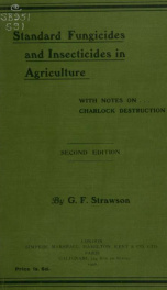 Standard fungicides and insecticides in agriculture, with notes on charlock destruction_cover