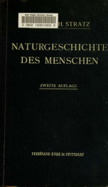 Naturgeschichte des Menschen. Grundriss der somatischen Anthropologie_cover