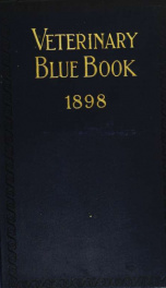 Veterinary blue book, 1898_cover