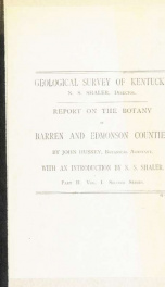 Report on the botany of Barren and Edmonson counties_cover