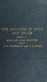 The analysis of food and drugs_cover