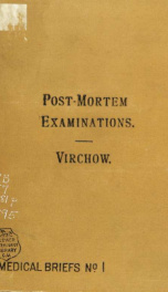 Post-mortem examinations, with especial reference to medico-legal practice_cover