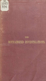 History, and present position, of the Rothamsted investigations_cover