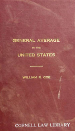 Law and practice of general average in the United States_cover