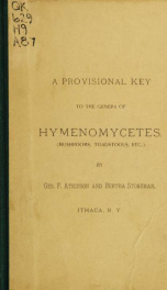 A provisional key to the genera of Hymenomycetes (mushrooms, toadstools, etc.)_cover