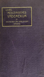 Medical vademecum in German and English_cover