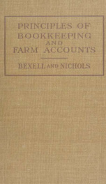 Principles of bookkeeping and farm accounts_cover