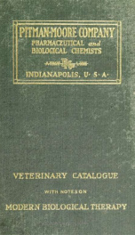 Descriptive catalog (with current prices) of standard pharmaceutical and biological products for the veterinarian, with notes on modern biological therapy_cover