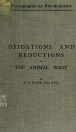 Oxidations and reductions in the animal body_cover